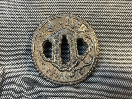 Tsuba katana japonais motif - tsuba,