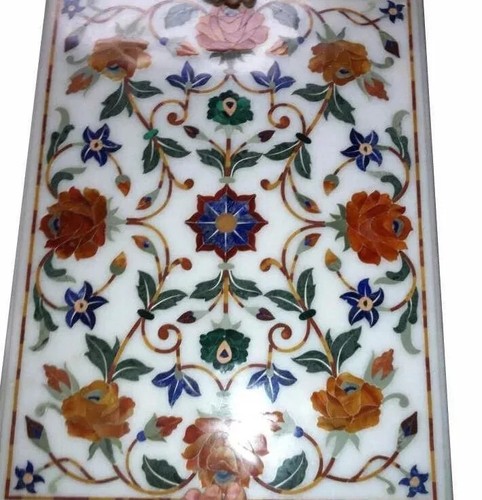 Marble side table - 36",