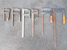 Lot ancien serre joint maçonnerie menuiserie outil maçon menuisier fer Herba Ser