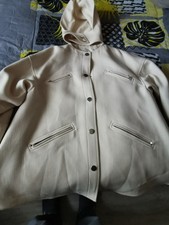 manteau en laine femme avec capuche Courrèges