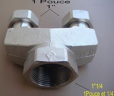 Vanne Laiton Femelle 3 Voies Ø 33/42 (1''1/4) Vers 1'' (36/24) Robinet,Plomberie