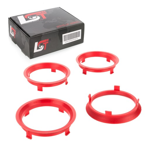 Anneaux centrage rouge - 4x,