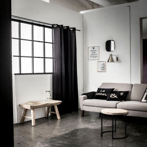 Rideau 140x240 coton - 140x240, gold