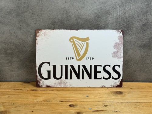 Plaque métal guinness 7018 - métal,