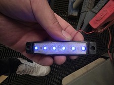  24 Volts Bleu 6 Led Feux De Gabarit Camion Caravane Chassis Remorques