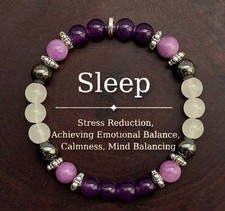 Bracelet Améthyste Pierre Naturelle Précieuse Quartz Violet Bijoux Femme