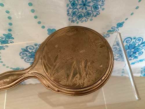Petit miroir main ancien - À, en