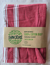 Nappe rouge et blanche