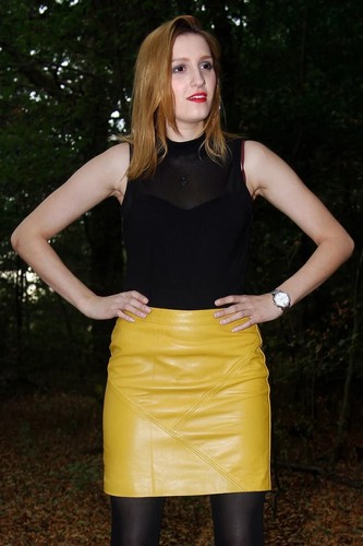 Jupe jaune femme - femme, 100%