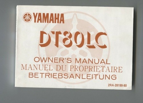Yamaha manuel - dt,