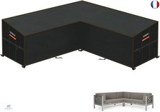 HEIMUNI Housse Canapé d'angle de Jardin Étanche, Bâche de Protection Salon de Ja