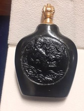 Flacon Asiatique Ancien Pierre Noir Sculpté 