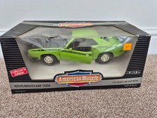 1/18 Ertl Vintage - 1970 Plymouth Aar Cuda Américain Muscle Voiture Miniature
