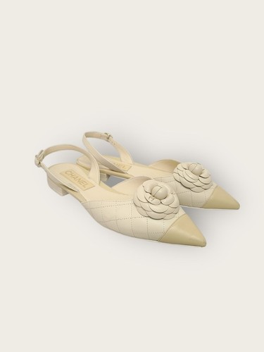 Chanel ballerines cuir - en,