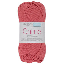 Fil à tricoter Caline Rose poudré 100% coton peigné gazé mercerisé Amigurumi