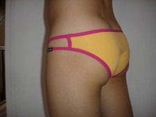 Lot de 2 Mini Slip tonga orange NEOFAN New Plum taille L/XL  Ref P403 sexy 