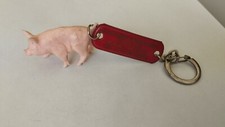 Porte clés Cochon Boucherie Charcuterie DUBAIL CHEVALET Keychain Vintage 60'