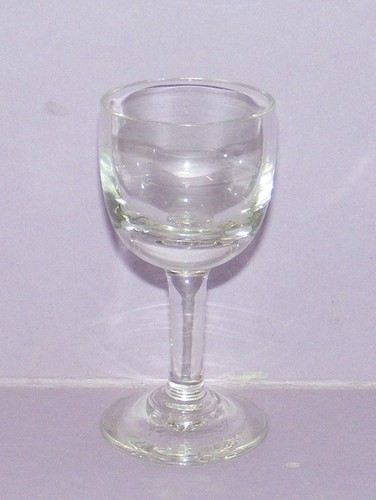 Ancien verre pied liqueur - ancien,