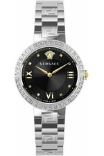 Montre Versace VE2K00521 pour Femme Noir en Acier inoxydable