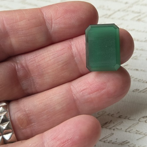 Cornaline agate verte ancienne - cornaline,