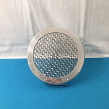 Dessous de plat CHRISTOFLE métal argenté centre table 25 cm vannerie service