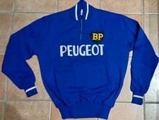 Cyclisme Vintage ancien maillot laine équipe PEUGEOT TOUR de FRANCE année 50' 60
