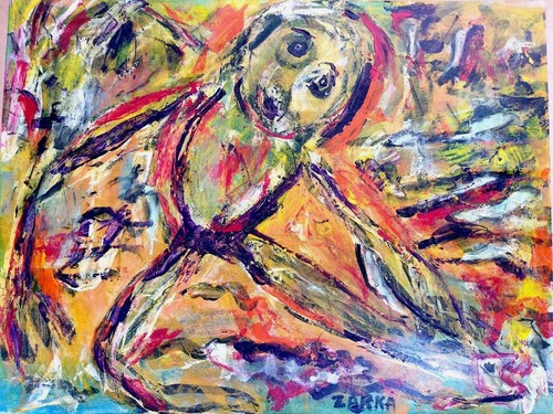 Tableau 68x53cm danseur art - le,