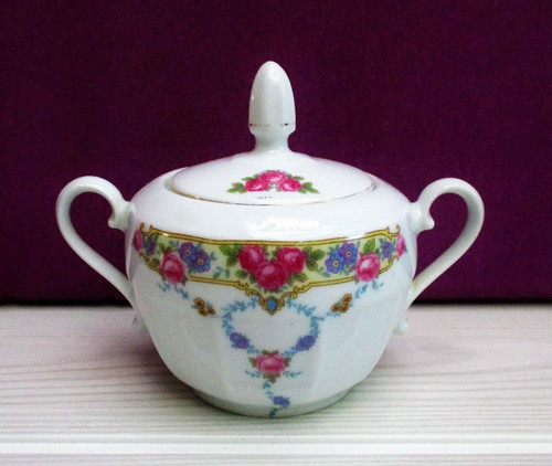 Ancien sucrier porcelaine - ancien,