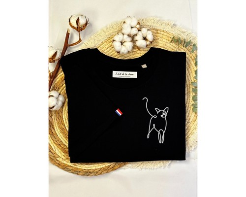 Shirt 100 coton bio brodé - coton,