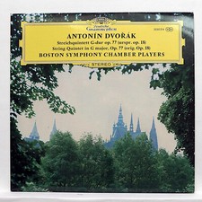 BOSTON SYMPHONY CHAMBER PLAYERS ⸺  DVORAK string quintet ⸺  DGG 2530214 LP NM