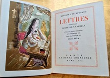 1943 LETTRES D'AMOUR DE LA RELIGIEUSE PORTUGAISE RELIURE GRAVURE GRAU SALA n°47