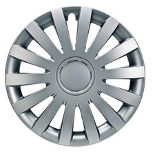 Enjoliveurs 17 Pouces Argent 4 Pièces Universels pour Jantes Acier