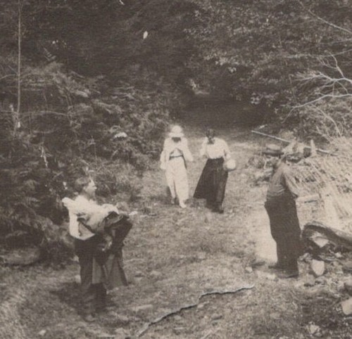 1910s group portrait forest - group,