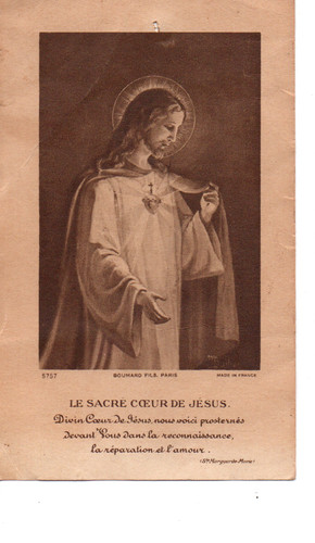 Image pieuse sacre coeur de - pieuse,