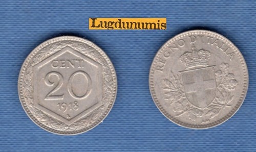 Italie centesimi 1918 r - italie,