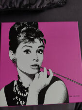 portrait Audrey Hepburn sur toile Téo Jasmin