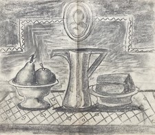 Nature Morte Théière Fruits