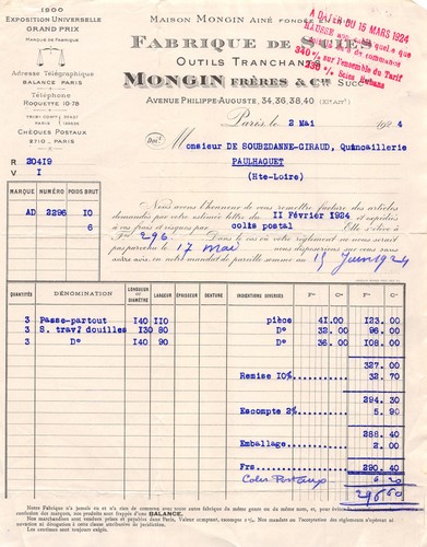 1924 fabrique soies - de,