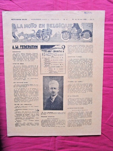 Moto revue belge rare - moto,