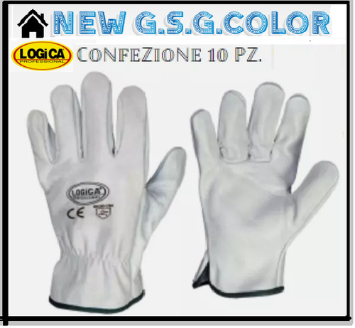 Gant travail cuir fleur - gant,