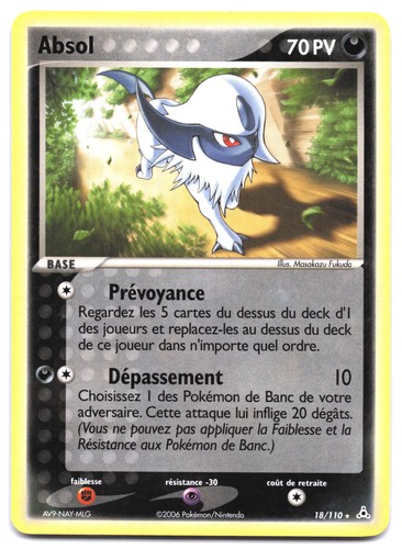 Carte pokémon absol - carte, ex