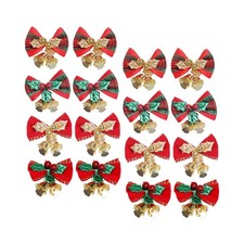 4x Noël Noeud Papillon Cloche
