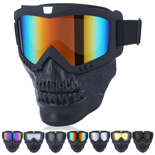 Masque moto tête mort - de,