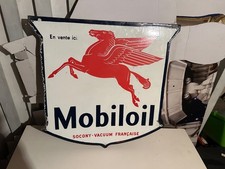 plaque émaillée mobiloil