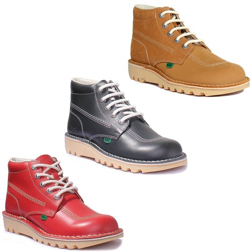 Kickers bottes hautes cuir - kickers, en