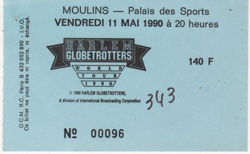 Ancien ticket basketball - ancien,