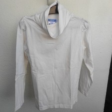 Pull à col roulé blanc