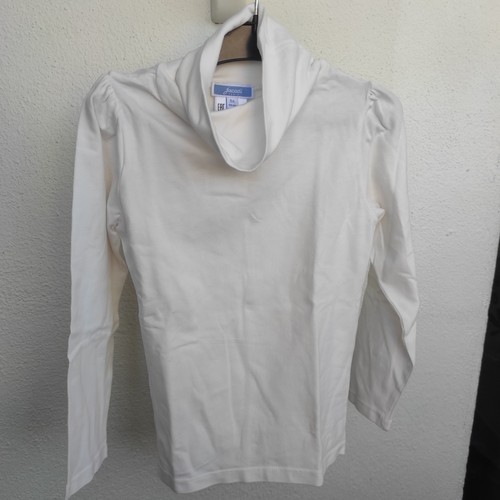 Pull col roulé blanc - roulé,