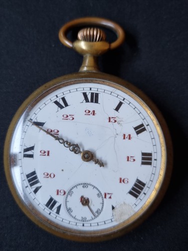 Montre poche plaqué - montre, de