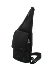 Sacoche asymétrique en cuir